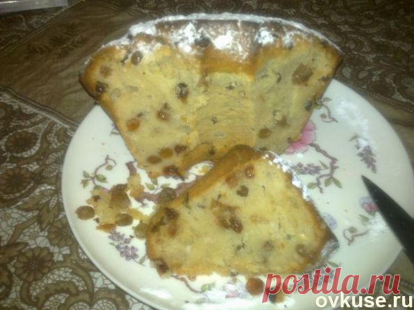 Творожный кекс с изюмом - Простые рецепты Овкусе.ру