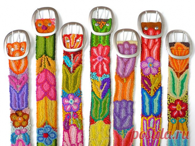 Вышивка перуанских индейцев.