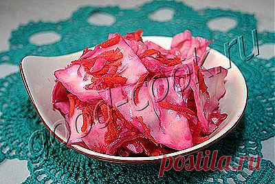 Хорошая кухня - капуста маринованная по-грузински. Кулинарная книга рецептов. Салаты, выпечка.