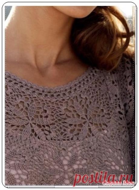 Платье из мотивов крючком