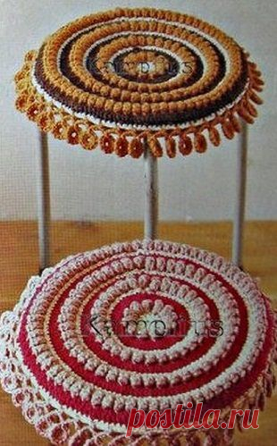 Коврик на стул | Рукоделие и вязание