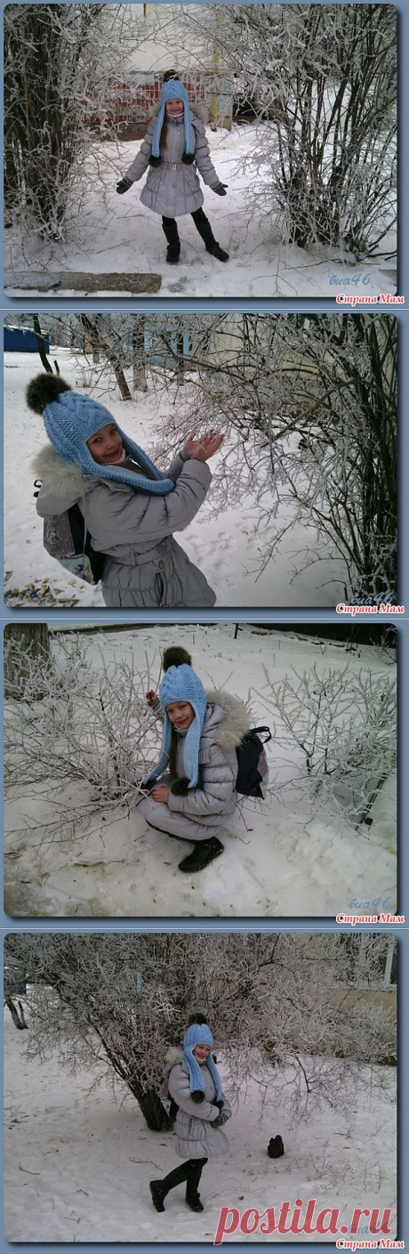 Двойная шапочка с длинными ушами внучке )): Дневник группы &quot;В.Г.У. - Вязаные Головные Уборы&quot; - Страна Мам