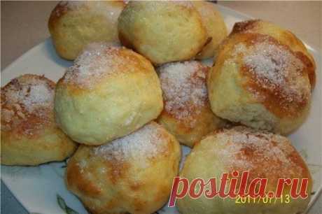 Быстрые сладкие творожные булочки на завтрак.