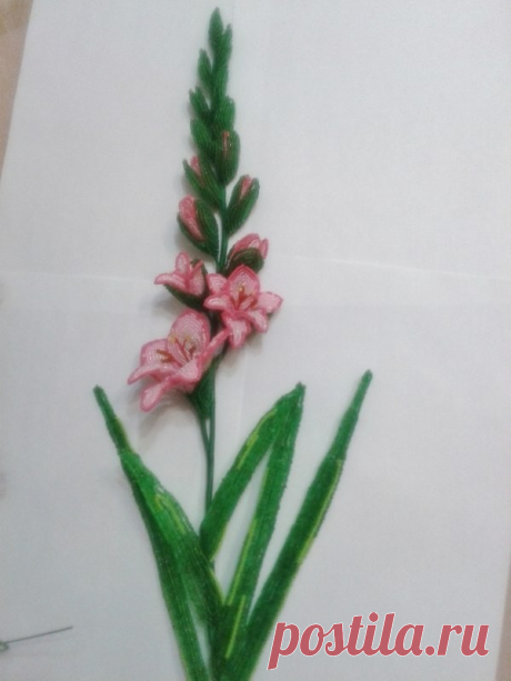 Гладиолус из бисера