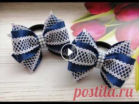 Простые школьные бантики МК КАнзаши / Simple school bows /  Simples escolares fitas Простые школьные бантики МК КАнзаши / Simple school bows / Simples escolares fitas...