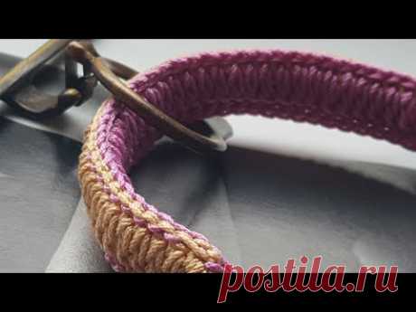 Мастер-класс ручки для сумки 🍓неожиданное решение 🍓 crochet pattern for bags. Strickmuster. Tricot