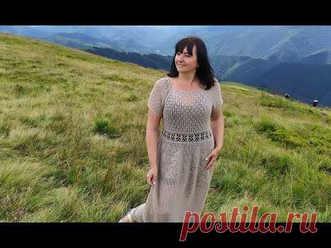 Великолепное платье из льна 
