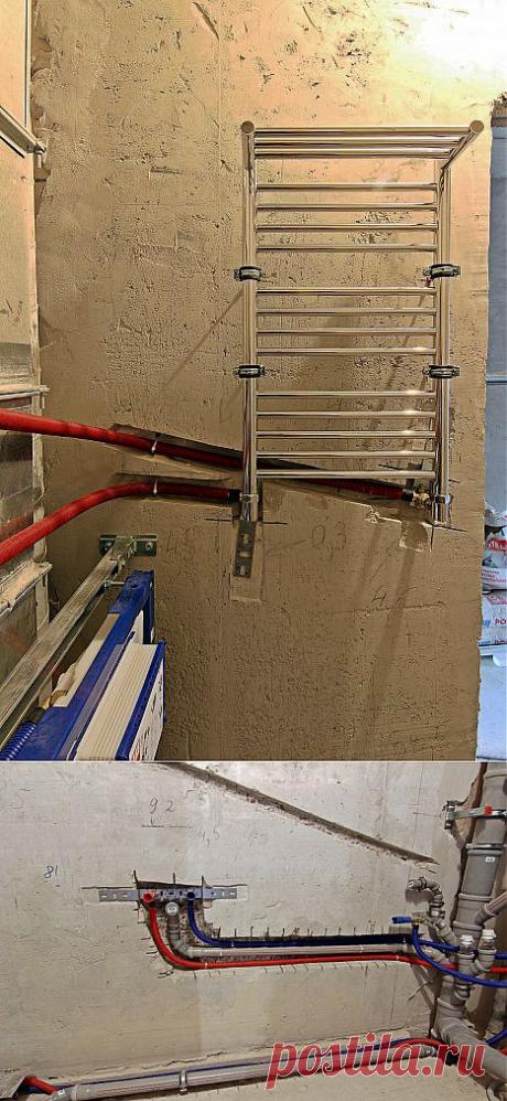 Ещё один вариант расположения трубопровода в санузле. | Твой Ремонт!!!
