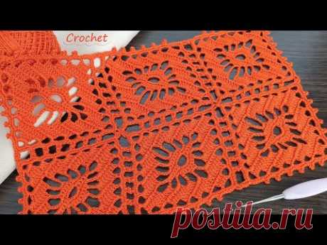Простой КВАДРАТНЫЙ МОТИВ вязание крючком для начинающих Crochet motif tutorial patterns