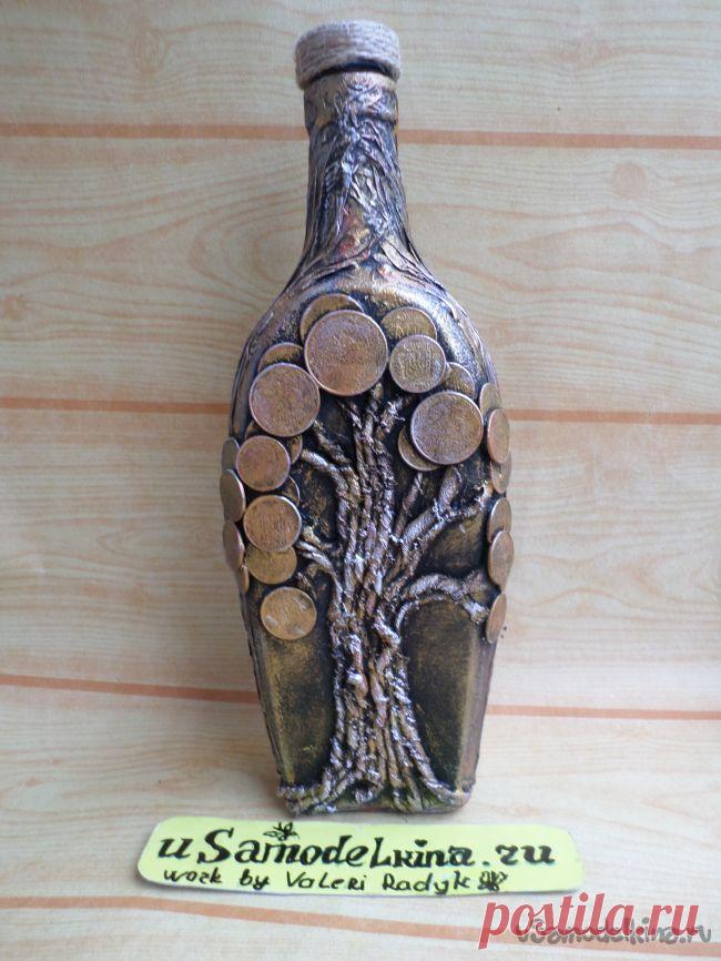 Декоративная бутылка «Денежное дерево»