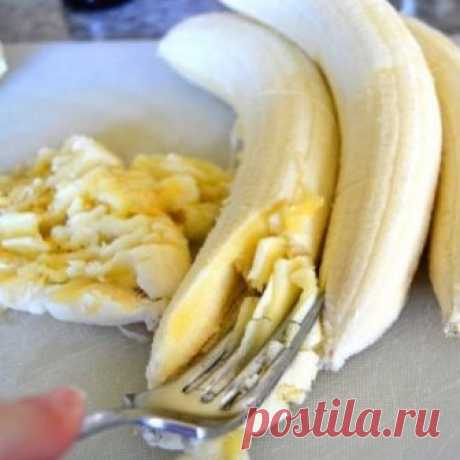Смешайте бананы, мед и воду — кашель и бронхит исчезнут!