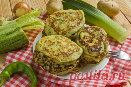 Картофельные оладьи с кабачками. Пошаговый рецепт с фото - Ботаничка.ru