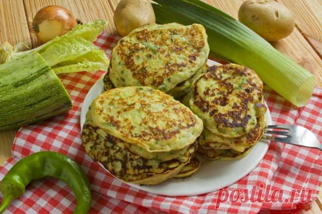 Картофельные оладьи с кабачками. Пошаговый рецепт с фото - Ботаничка.ru