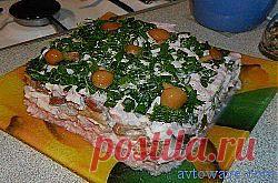 Слоеный салат с семгой и грибами - кулинария | Домашний очаг