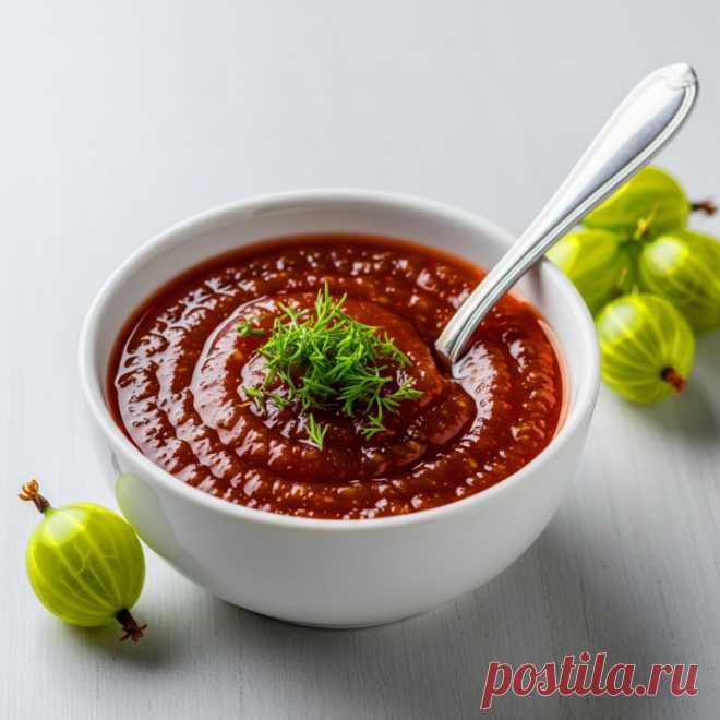 Кетчуп из крыжовника – это не только оригинально, но и невероятно вкусно. Лёгкая кислинка ягод, пряность чеснока и укропа создают идеальный соус к мясу, птице и овощам.