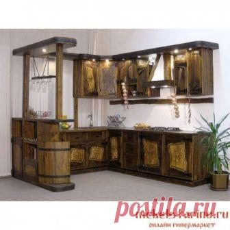 Кухня под старину из массива дерева 