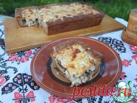 Пирог с диким рисом, курицей и баклажанами - кулинарный рецепт