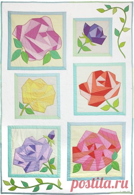 Michael Miller Fabrics A Rose By Any Other Name - FREE QUILT PATTERNS - GET INSPIRED | quilt