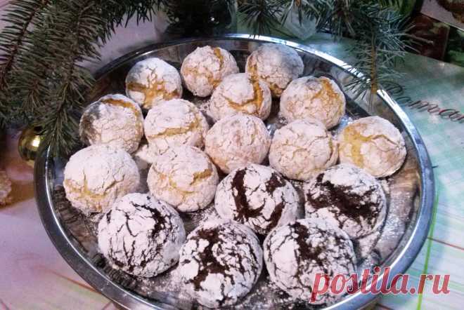 Зимнее печенье! с кокосом и какао!