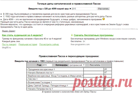 Какого числа Пасха? Расчет даты православной и католической Пасхи с 356 по 4099 год - АСТРОМЕНЮ • полезная астрология