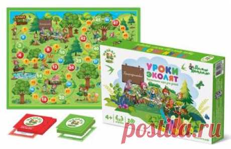 Настольная игра ходилка «Уроки Эколят» 
	
		 Собери больше всех зелёных карточек. Дойди первым до финиша, совершая добрые поступки и помо...