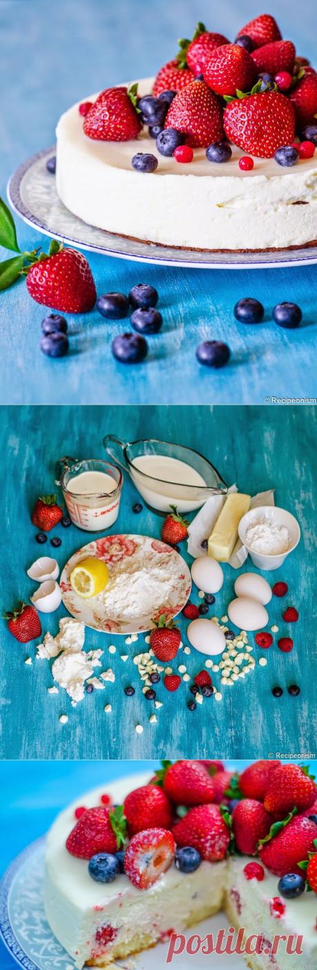 Recipeonism: Творожный торт-мусс с белым шоколадом и ягодами