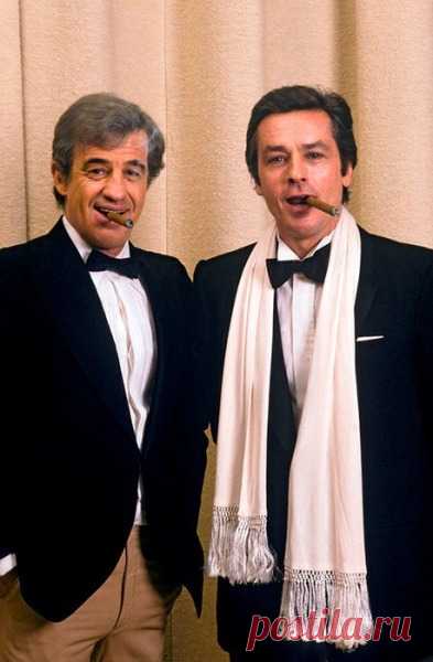 Жан-Поль Бельмондо и Ален Делон