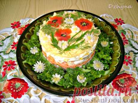 Салат "ЦВЕТОЧНЫЙ". Оригинальный и красивый салат.