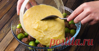 Картофельная запеканка с мясом и капустой: простой, красивый и вкусный рецепт. Шарик к шарику.