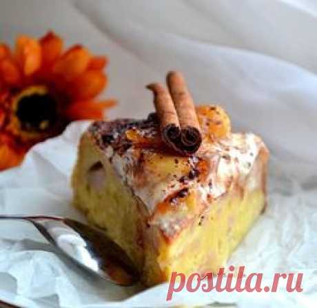 Шарлотка банановая с кленовым сиропом
