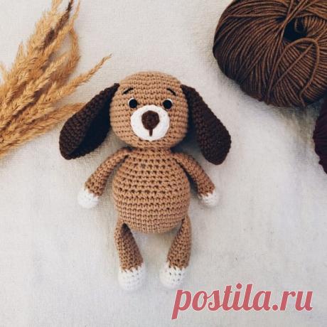 Вязаная собачка амигуруми: описание | Амигуруми