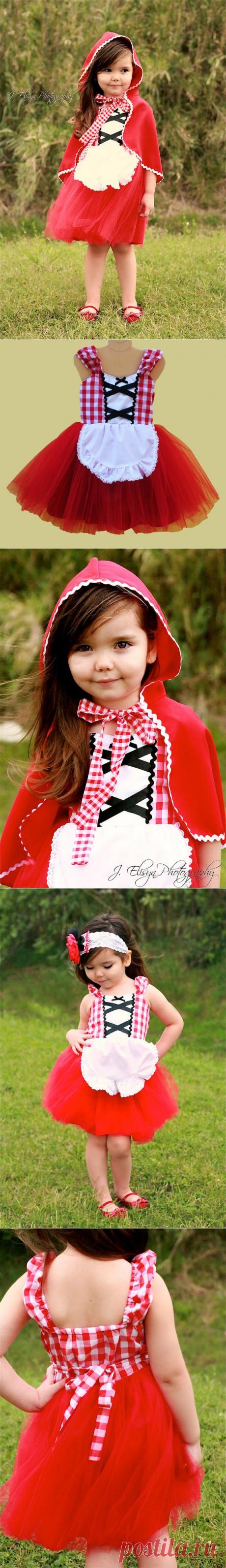 Little Red Riding hood DRESS tutu dress red от loverdoversclothing