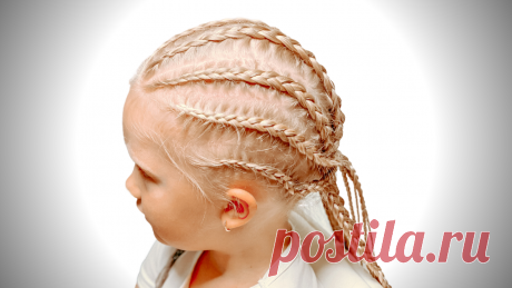 Косички на длинные волосы