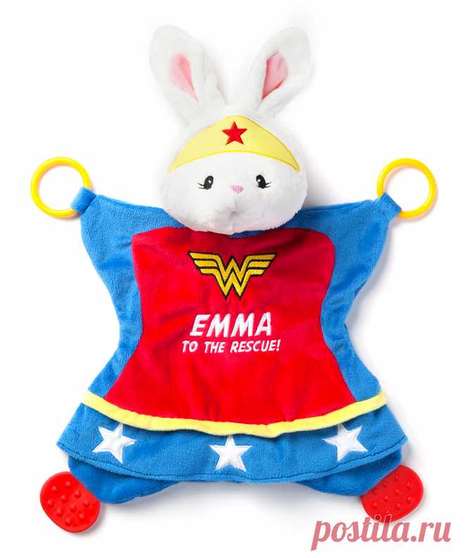 GUND Wonder Woman Bunny Personalized Activity Blanket | zulily