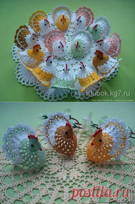пасхальные курочки - схема вязания фото | Клубок