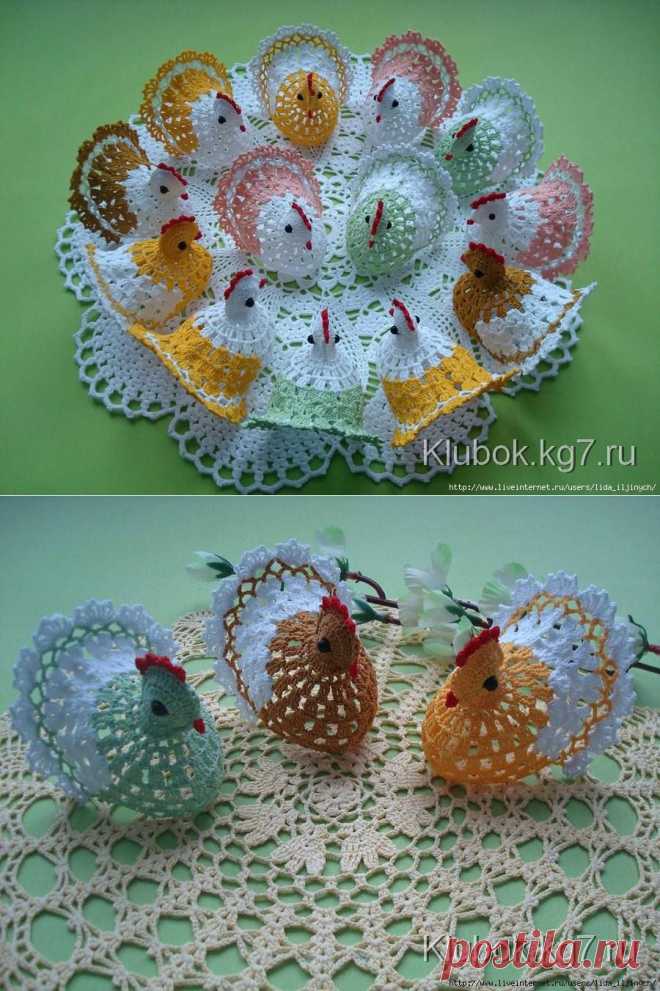 пасхальные курочки - схема вязания фото | Клубок