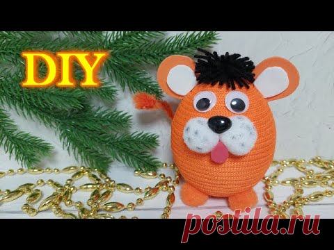 СИМВОЛ 2022 года. ТИГР  своими руками. НОВОГОДНИЕ ПОДЕЛКИ своими руками