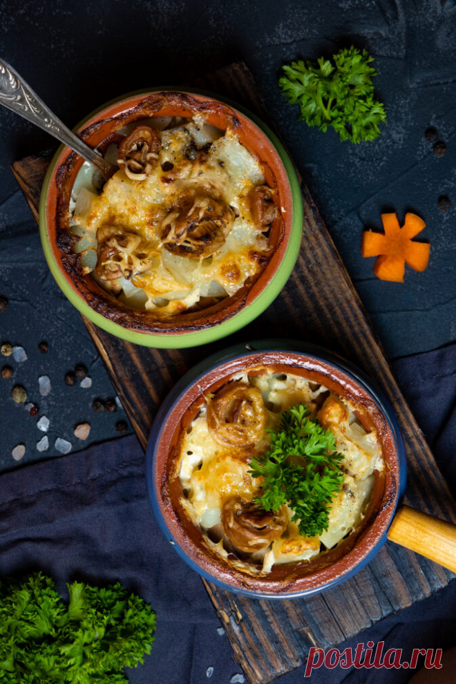 Запеченная картошка с грибами и сыром (в горшочках) рецепт с фото пошагово Запеченная картошка с грибами и сыром (в горшочках) - пошаговый кулинарный рецепт приготовления с фото, шаг за шагом.