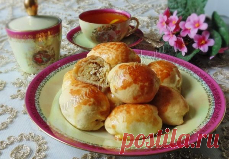Пирожки «Быстрые» с курицей и яйцом.