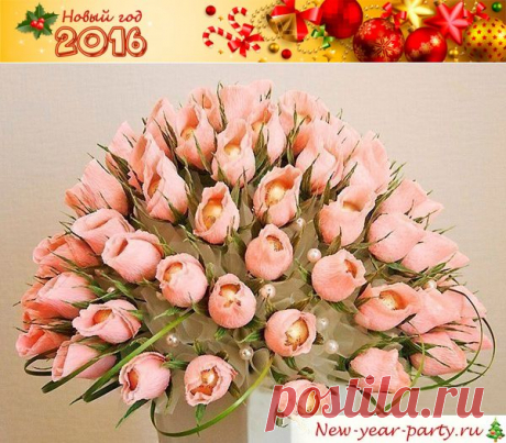 Букет из конфет своими руками, лучший мастер-класс!