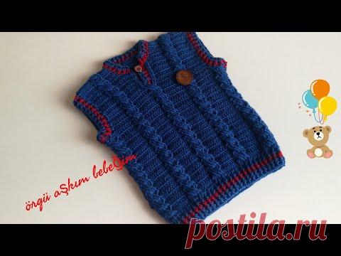 Erkek Bebek Süveteri Nasıl Örülür 🍃 Tığ İşi Bebek Süveteri Nasıl Örülür
