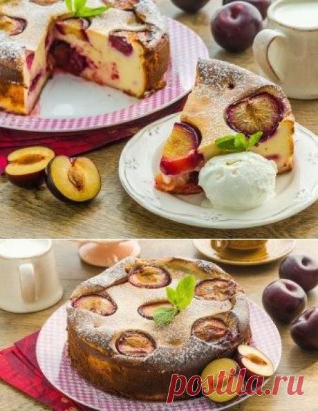 Как приготовить пирог из творожного теста со сливами. - рецепт, ингридиенты и фотографии