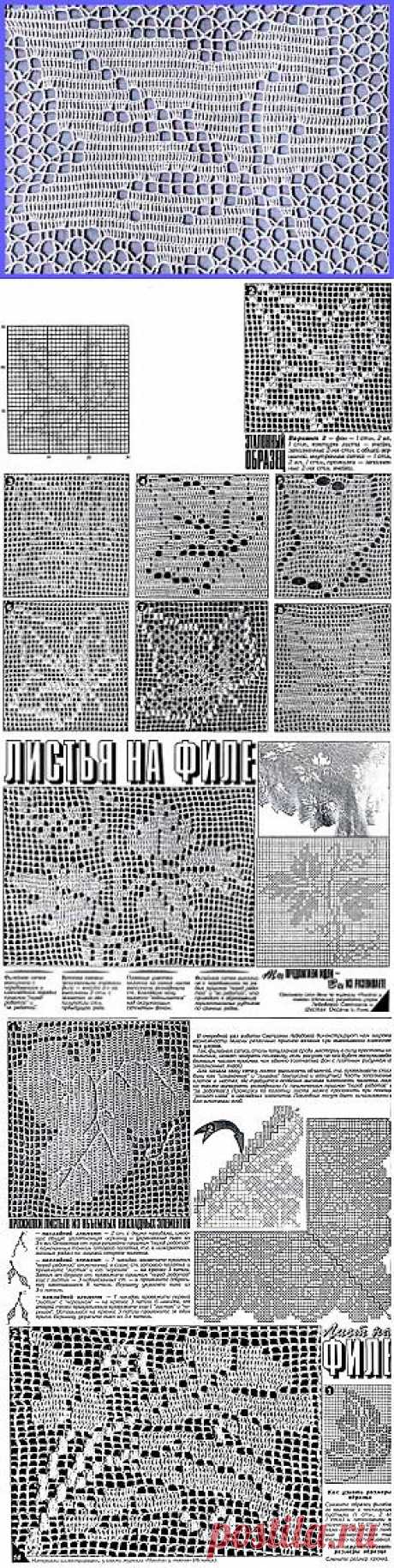 Оцените свои ошибки при вязании филейной сетки.