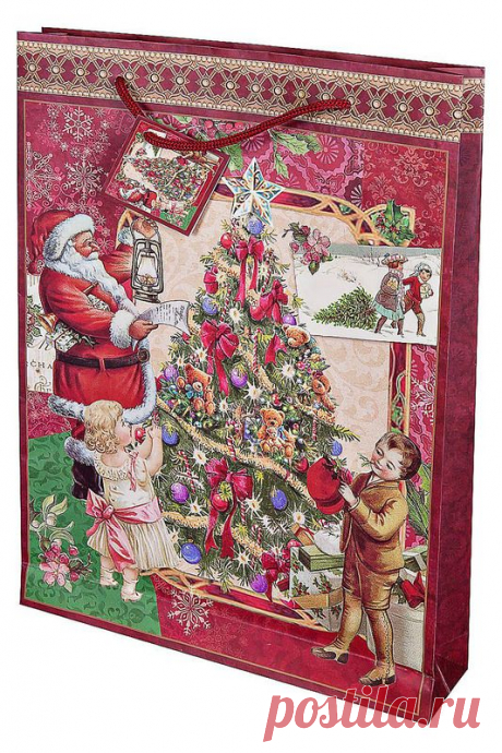 Купить Бумажный подарочный пакет Mister Christmas BR-AB-113 МУЛЬТИЦВЕТ со скидкой в интернет-магазине kupivip.ru - распродажа