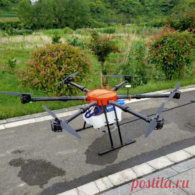16l efficient agricultural drone 2-3 acres /min with ground control from an android phone for agricultural spraying and plant protection Sale - Banggood.com
