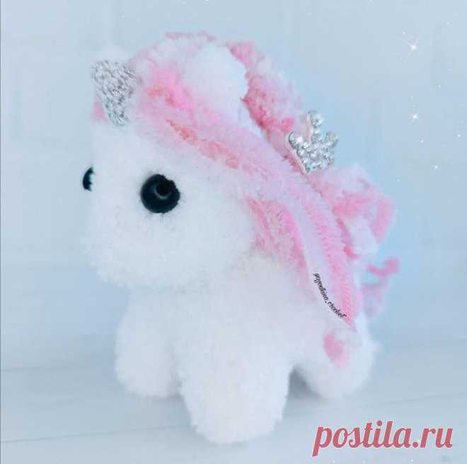 Крошка Единорожка крючком. Амигуруми схемы и описания. Автор: @toys.workshop | IRINELY.ART