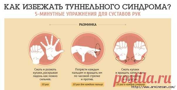 Как избежать туннельного синдрома? 5-минутные упражнения для суставов рук