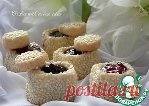 Печенье "Кубики с кунжутом" - кулинарный рецепт