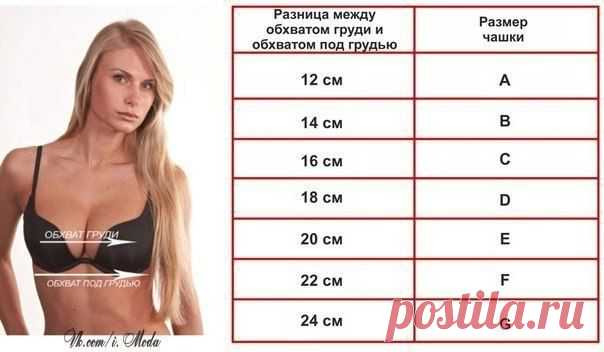 Определяем свой размер бюстгальтера.