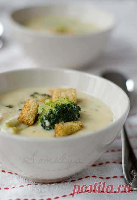 Суп из брокколи с сыром (Broccoli Cheddar Soup) - Голая Еда